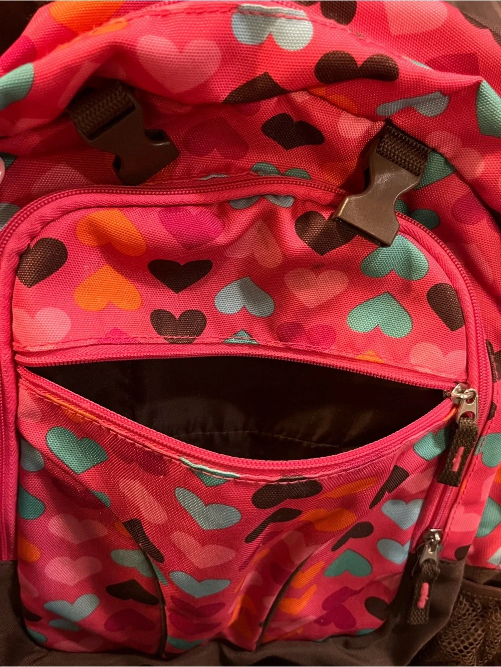 Pink heart bag
